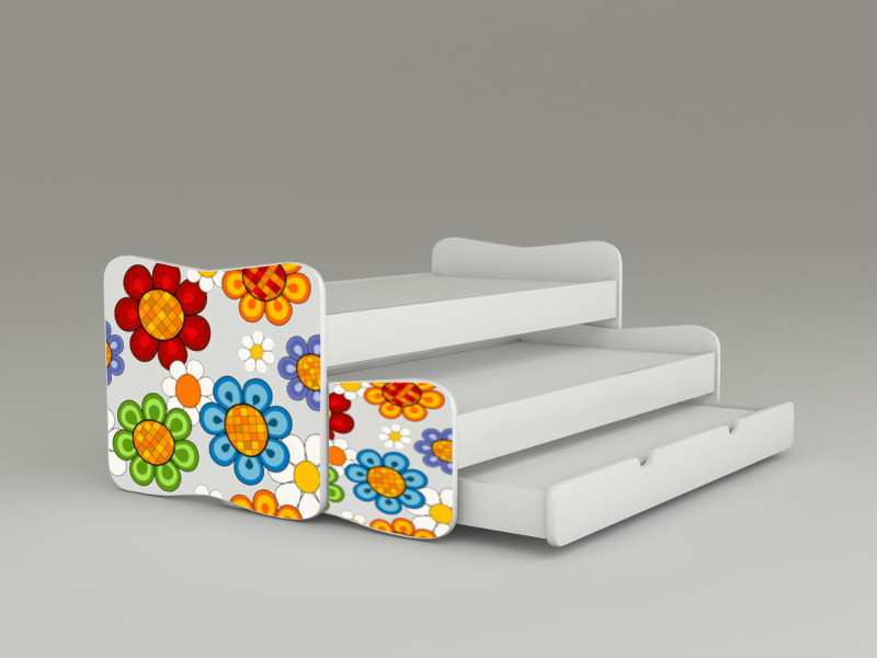 Becks postel pre tri deti Kvety mix